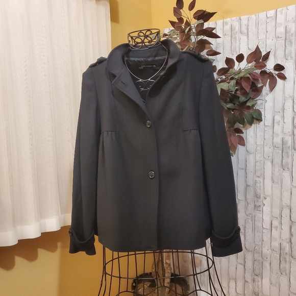 Zara Woman Black Lightweight Jacket - Picture 2 of 14